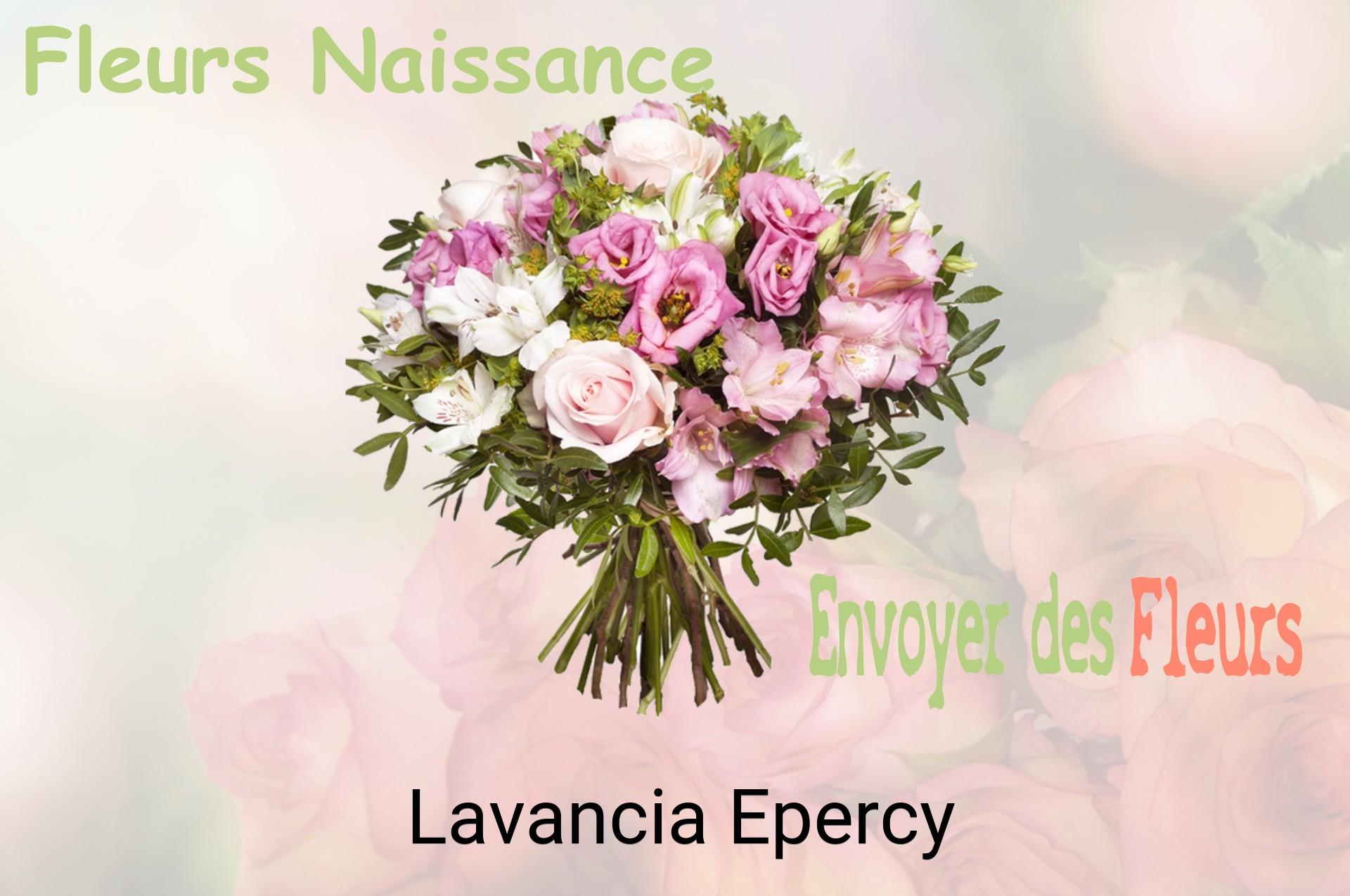 Bouquet de fleurs de naissance livré à Lavancia-Epercy